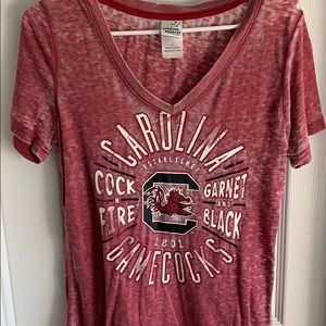 Gamecocks distressed T
